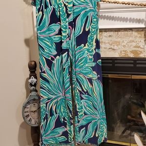 Lilly Pulitzer palazzo pants Tiger Palm